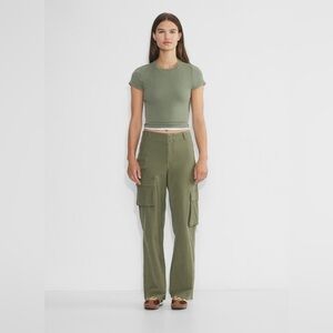 New with tags TNA Picture Cargo Pants from Aritzia in Army Green